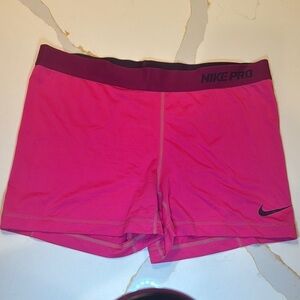 Nike Pink Athletic Shorts with Compression Fit